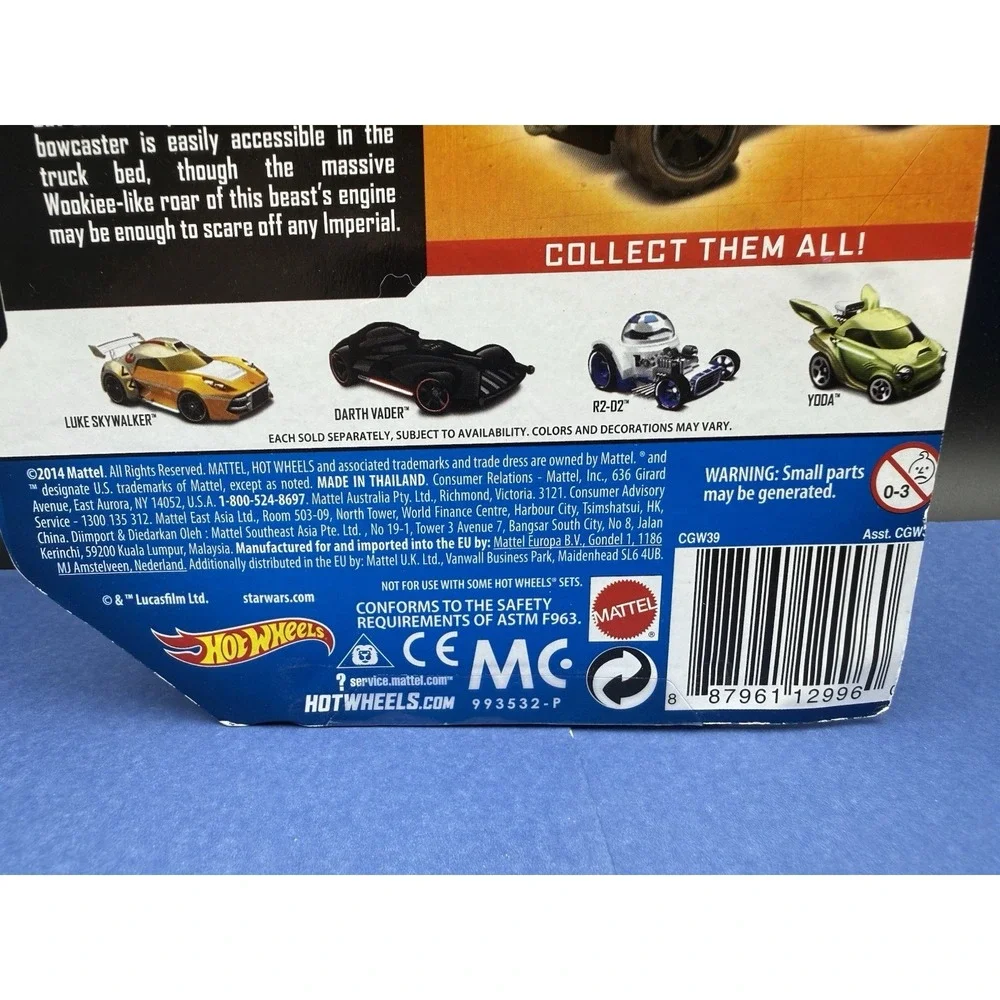 Hot Wheels‎ Star Wars Chewbacca Trailer Car Die-Cast Disney Collectible Toy New